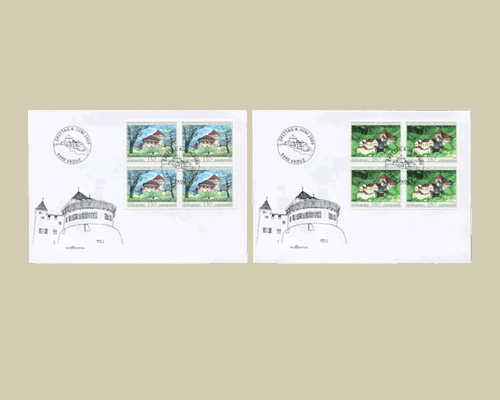 Schloss Vaduz in den vier Jahreszeiten -