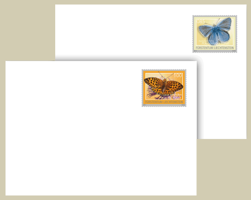 Briefumschlag: Schmetterlinge