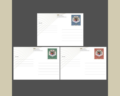 Postkarte: 100 Jahre Ganzsachen in Liech