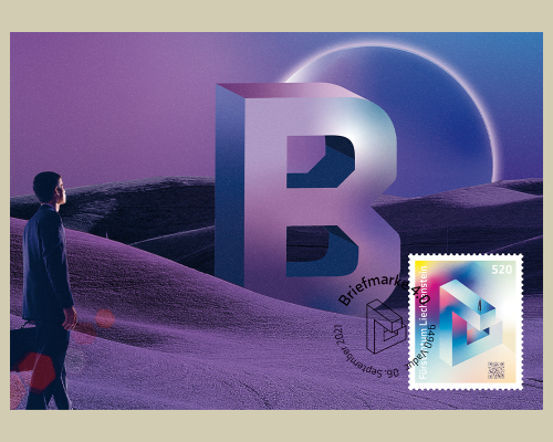 Briefmarke 4.0 Blockchain Technologie au