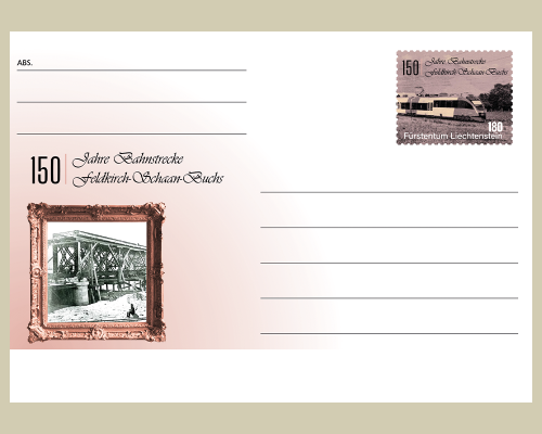 Postkarte: 150 Jahre Bahnstrecke Feldkir