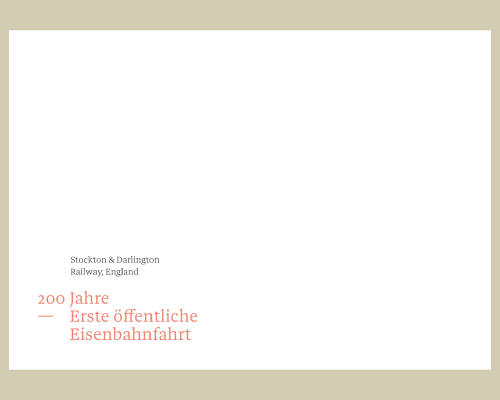 200 Jahre erste öffentl. Eisenbahnfahrt