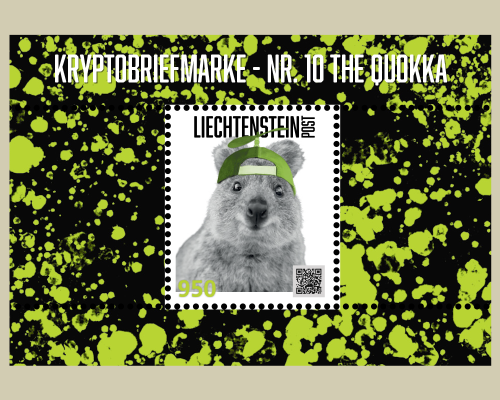 Kryptobriefmarke - Nr. 10 The Quokka