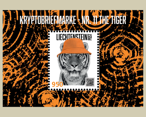 Kryptobriefmarke - Nr. 11 The Tiger