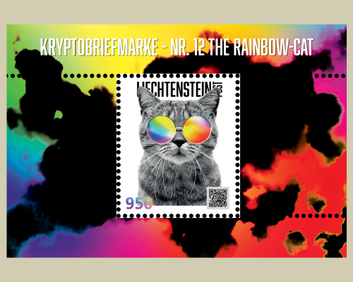Kryptobriefmarke - Nr. 12 The Rainbow-Ca