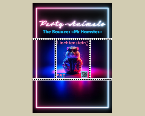 Kryptobriefmarke - Party-Animals
