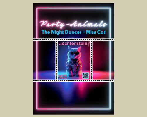 Kryptobriefmarke - Party-Animals