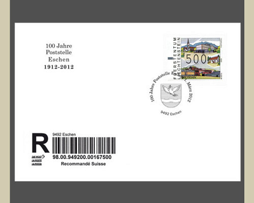 Special cover - 100 Years of Post-Office