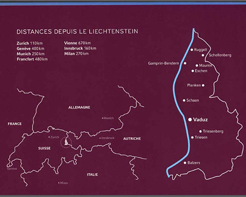 Panorama Liechtenstein - Französisch