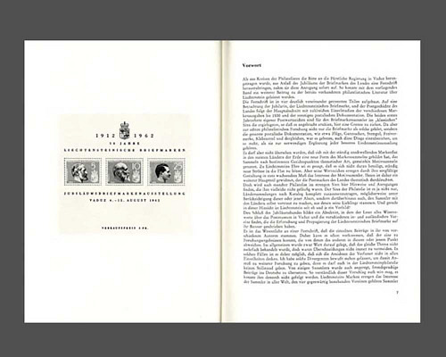 50 Jahre Liechtensteinische Postwertzeic