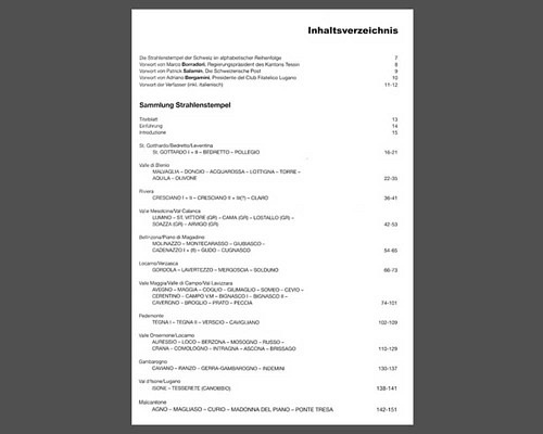 Die Strahlenstempel des Tessins und der