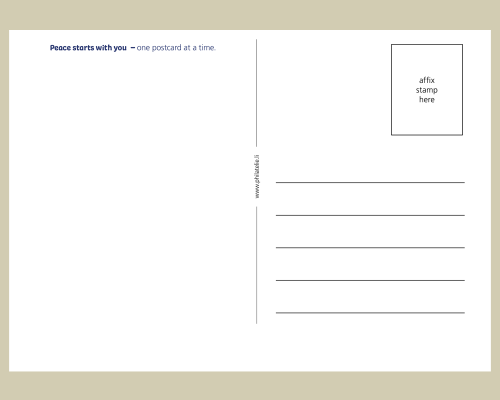 Ansichtskarte - Peace for you