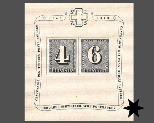 Jubiläumsblock 100 Jahre Schweizerische