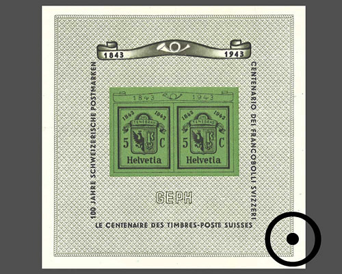 Gedenkblock zur Nationalen Briefmarkenau