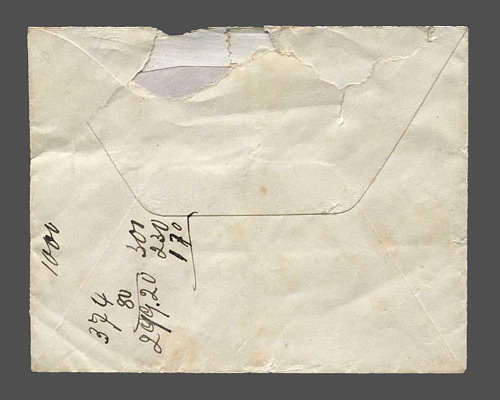 4 Heller 1900 im Paar auf Ortsbrief mit