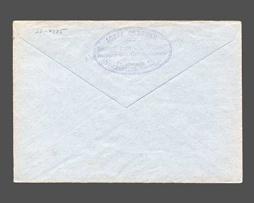 Mi.Nr. 143 y, 10 Rp. Flugpost geriffelte