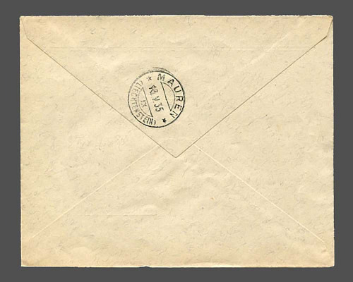 25 Rp. Ausgabe 1933 mit 5 Rp. Ausgabe 19